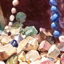 closeup picture of some of the details in Pearl of the Deep product