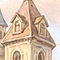 closeup picture of some of the details in Cutie on Wheels product
