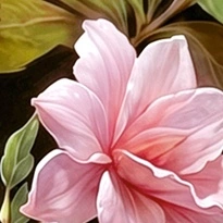 closeup picture of some of the details in A Hug in Bloom product