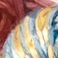 closeup picture of some of the details in Basket Full of Love product