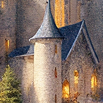 closeup picture of some of the details in Fairy Castle  product