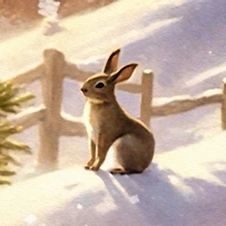 closeup picture of some of the details in Let it Snow product