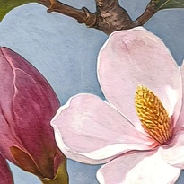 closeup picture of some of the details in Magnolia Elegance product