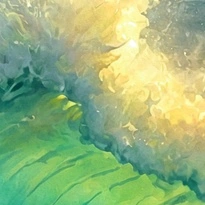 closeup picture of some of the details in The Moonlit Odyssey product