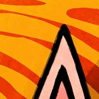closeup picture of some of the details in Cats Rule the World product