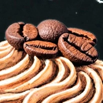 closeup picture of some of the details in Coffee Time product