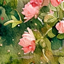 closeup picture of some of the details in Soft Garden Love product