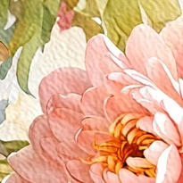 closeup picture of some of the details in Soft Garden Love product